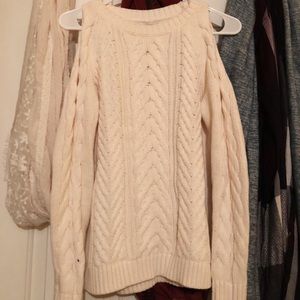 LOFT Cold Shoulder Sweater